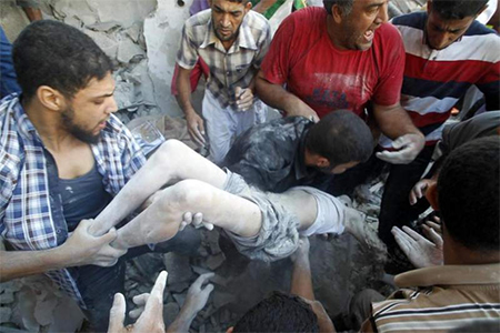 Gaza lleva 27 días bajo el fuego israelí